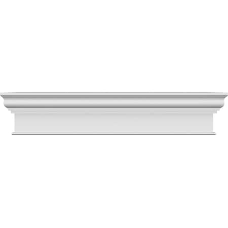 Ekena Millwork 61" Bottom Width x 69 1/2" Top Width x 12"H x 1 1/4"P Craftsman Crosshead CRH12X61